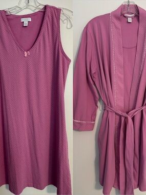 Charter club intimates two piece robe and nightgown
